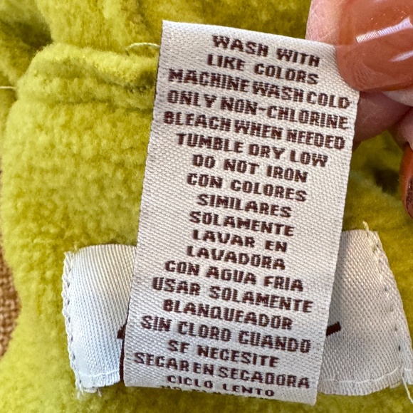 LE MODA Green Sleeveless Fleece Vest Sweater Pockets Classy / Size OSFA OSFM - Picture 10 of 11